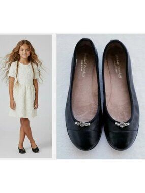MICHAEL PASINKOFF Italy Little Eric Shoes ~rhinestone~ flats $130 eu-34 / us-2.5